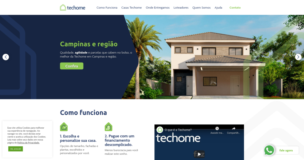 Desenvolvimento do site Techome para o cliente Tecverde: entenda mais sobre esse processo que também é realizado na agência Polvo